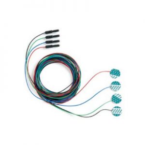 Juego de electrodos de 4 discos desechables con derivaciones